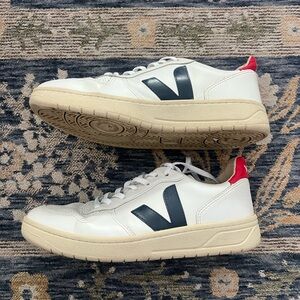 Veja Women’s White and Blue Sneakers